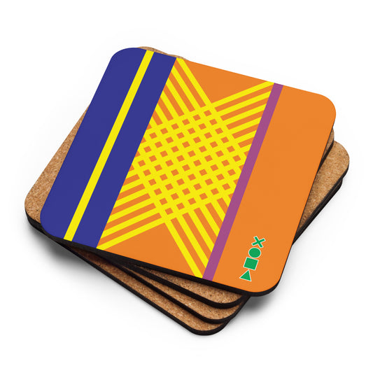 Cork-back coaster