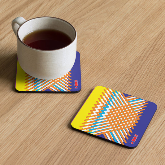 Cork-back coaster